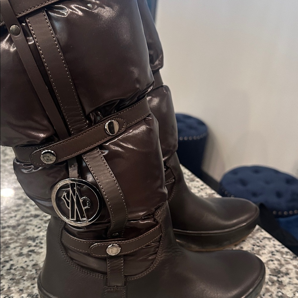 Moncler Brown Winter & Rain Boots